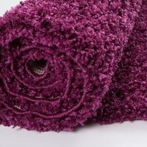 Nádherny fialový koberec Shaggy Šírka: 140 cm | Dĺžka: 190 cm