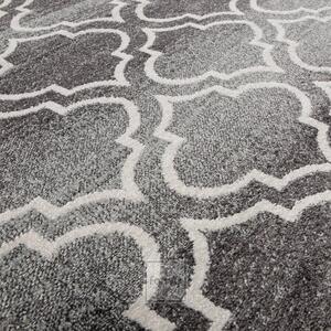 Originálny sivý koberec v škandinávskom štýle Šírka: 160 cm | Dĺžka: 220 cm