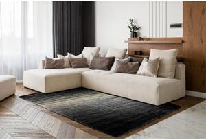 Luxusný kusový koberec shaggy Pasy sivý 80x150cm