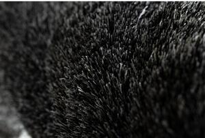 Luxusný kusový koberec shaggy Pasy sivý 80x150cm