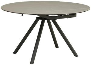 JEDÁLENSKÝ STÔL, sivá, čierna, 80-130/75-77/130 cm MID.YOU - Jedálenské programy, Online Only