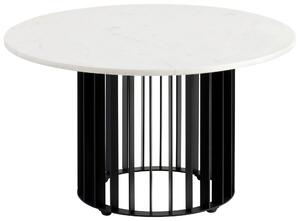 KONFERENČNÝ STOLÍK, čierna, biela, kov, kameň, 70/70/40 cm Livetastic - Stolíky do obývačky, Online Only