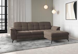 ROHOVÁ SEDAČKA, textil, tmavohnedá Sit & More - Sedačky, Online Only