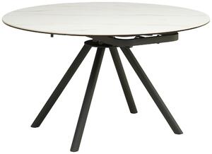 JEDÁLENSKÝ STÔL, čierna, biela, 80-130/75-77/130 cm MID.YOU - Jedálenské programy, Online Only