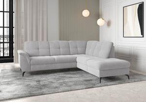 ROHOVÁ SEDAČKA, textil, strieborná Sit & More - Sedačky, Online Only