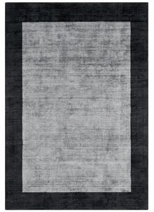 ASIATIC LONDON Blade Border Charcoal Silver - koberec ROZMER CM: 160 x 230