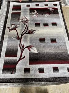 Moderný koberec do obývačky s motívom kvetov Šírka: 120 cm | Dĺžka: 170 cm