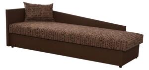 Jednolôžková posteľ (váľanda) 80 cm Jeannine (hnedá) (s úl. priestorom) (L). Vlastná spoľahlivá doprava až k Vám domov. 808545