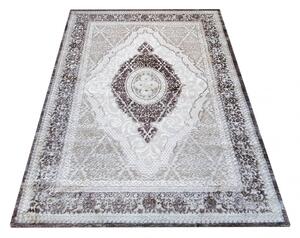 Exkluzívny koberec hnedej farby vo vintage štýle Šírka: 80 cm | Dĺžka: 150 cm