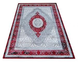 Exkluzívny koberec červenej farby vo vintage štýle Šírka: 200 cm | Dĺžka: 290 cm