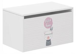 Detský úložný box s roztomilým zvieratkom 40x40x69 cm