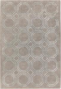 ASIATIC LONDON Nexus Octagon Silver - koberec ROZMER CM: 120 x 170