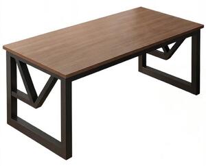Moderný Herný Stôl Tmavý Buk Industrial Loft 120 Cm