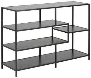 REGÁL, čierna, oceľ, 114,0/78,0/35,0 cm Dieter Knoll - Online Only drobný nábytok, Online Only