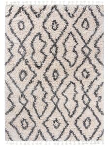 Kusový koberec shaggy Daren krémovo sivý 2 200x300cm