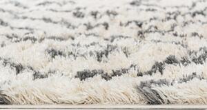 Kusový koberec shaggy Daren krémovo sivý 2 200x300cm
