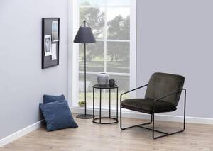 PRÍRUČNÝ STOLÍK, čierna, kompozitné drevo, 40/40/55 cm - Online Only obývacie izby, Online Only