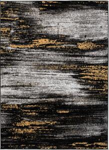 Kusový koberec PP Prince čiernožltý 200x200cm