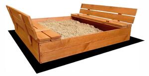 Impregnované detské pieskovisko s lavičkami