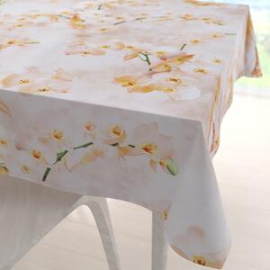 Biante Teflónový štvorcový obrus TF-045 Orchidey na béžovom 50x50 cm
