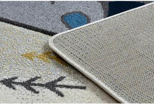 Detský kusový koberec Típí šedý 80x150cm