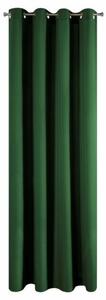Tmavo zelené dekoračné závesy do spálne Dĺžka: 250 cm