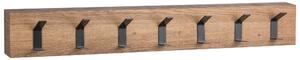 VEŠIAKOVÝ PANEL, čierna, farba duba, 70/10/5 cm - Vešiakové steny, Online Only