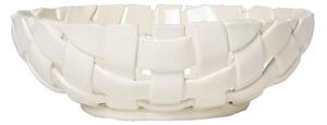 FERM LIVING Misa Plait Bowl Ø30, Off-White