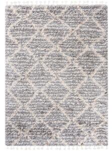Kusový koberec shaggy Atika svetlo sivý 60x100cm