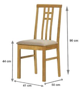 Jedálenská stolička Sylris (dub sonoma + krémová). Vlastná spoľahlivá doprava až k Vám domov. 809481