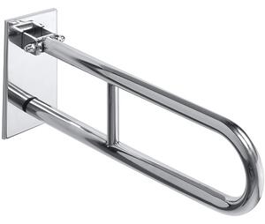 Bemeta Design HELP: Madlo, 750 mm, v tvare U, sklopné, s krytkou, nerez, lesk - 301607301