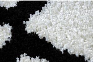 Kusový koberec Shaggy Cross biely 70x300cm