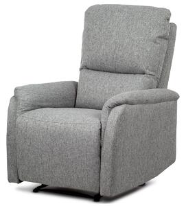 Autronic - polohovacie TV kreslo, sivá (svetlá) látka, čierny kov - TV-5060 SIL2