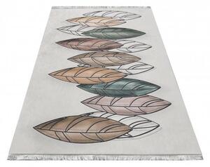 Kusový koberec Farebné listy krémový 120x180 120x180cm