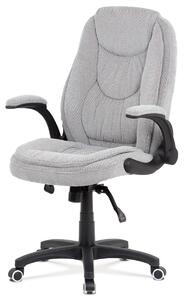 Autronic - kancelárske kreslo, látka sivá s prešítím - KA-G303 SIL2