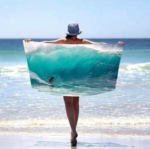 Plážová osuška so surfistom Šírka: 100 cm | Dĺžka: 180 cm