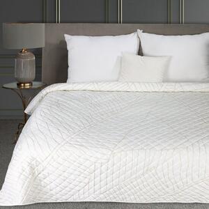 Dizajnový prehoz na posteľ LUNA bielej farby Šírka: 170 cm | Dĺžka: 210 cm