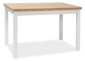 Jedálenský stôl ADAM | 100 x 60 cm Farba: dub / biely mat