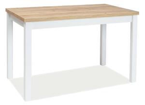 Jedálenský stôl ADAM | 100 x 60 cm Farba: dub zlatý craft / biely mat