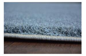 Luxusný kusový koberec Shaggy Azra šedomodrý kruh 60x60 60cm