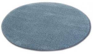 Luxusný kusový koberec Shaggy Azra šedomodrý kruh 60x60 60cm