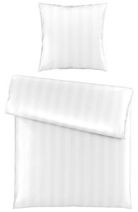 POSTEĽNÁ BIELIZEŇ, satén, biela, 155/220 cm Novel - Online Only bytové doplnky, Online Only