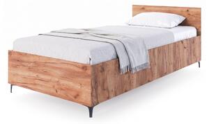 Jednolôžková posteľ s úložným priestorom Ribeiro 90x200 - dub craft