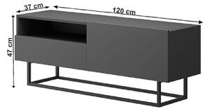TV stolík/skrinka Svaren ERTVSZ 120 (grafit). Vlastná spoľahlivá doprava až k Vám domov. 809542