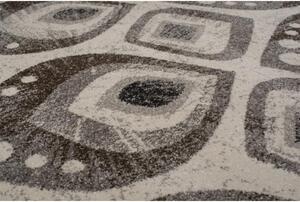 Kusový koberec Pávie pero sivý 80x150cm