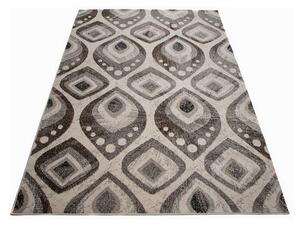 Kusový koberec Pávie pero sivý 80x150cm