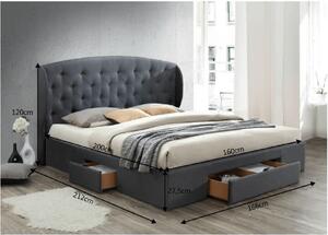 Manželská postel 160 cm Orella (s roštom). Vlastná spoľahlivá doprava až k Vám domov. 809405
