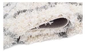 Kusový koberec shaggy Daren krémovo sivý atyp 60x200cm