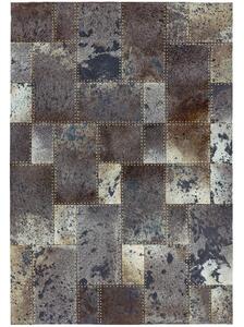 ASIATIC LONDON Xylo Grey Black Studs - koberec ROZMER CM: 120 x 170