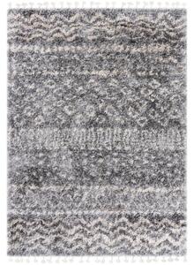 Kusový koberec shaggy Alsea sivý 80x150cm